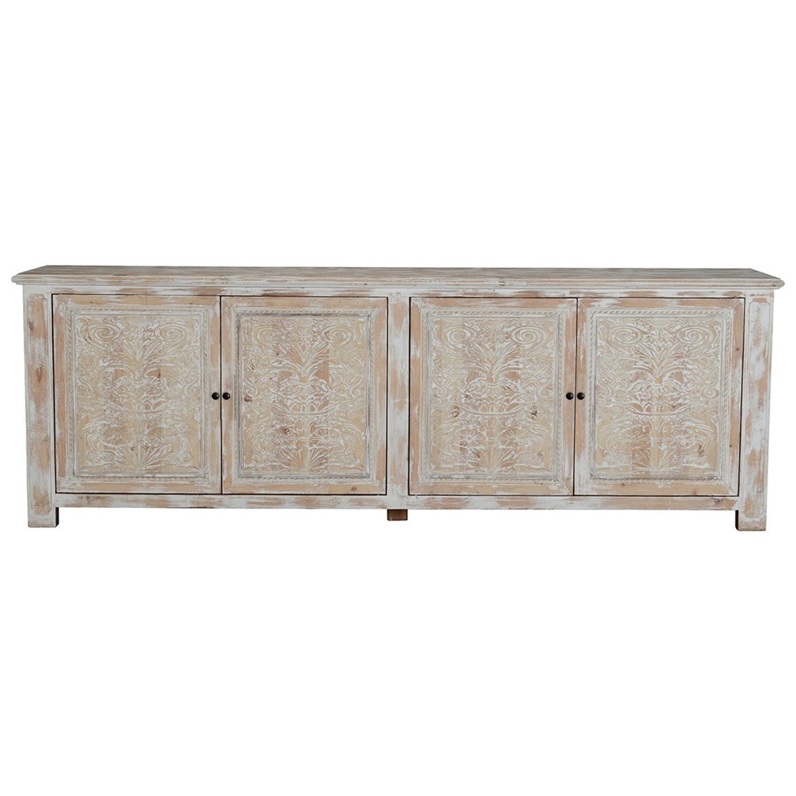 Classic Home Cortland 767799108 4 Door Reclaimed Pine Sideboard Baer